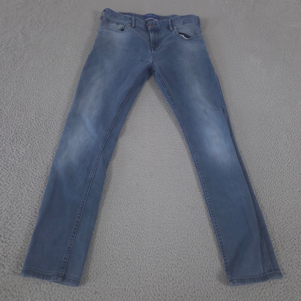 Scotch & Soda Jeans‎ Mens 33x32 Blue Skim Slim Fit Cotton Stretch Blauw's Hero